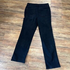 Maurices Womens EverFlex High Waist Straight Leg Jeans Black Size 10